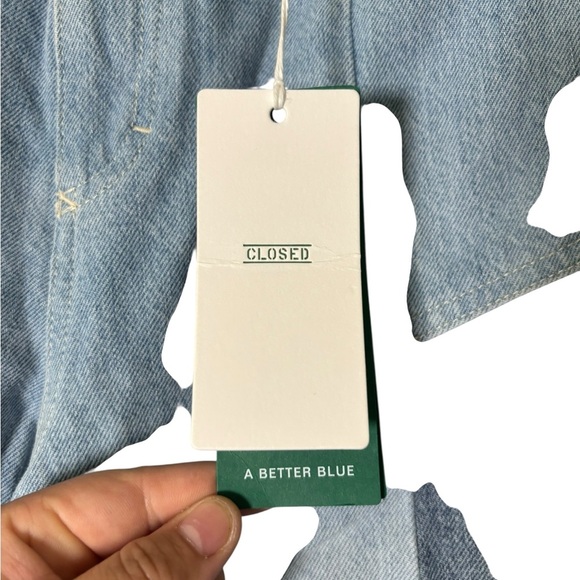 Closed Patchwork Two Tone High Waist Italian Made Jeans Women's 30 NWT $415 - Picture 4 of 7